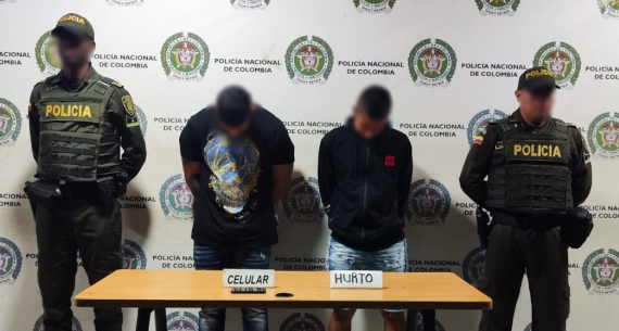 Captura de dos hombres por el delito de hurto en el barrio Santa Clara