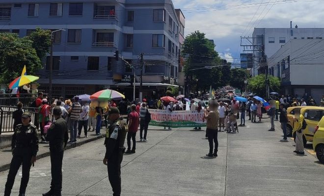 Acompañamiento permanente a las diferentes manifestaciones pacíficas que se llevan a cabo en el área metropolitana de Pereira
