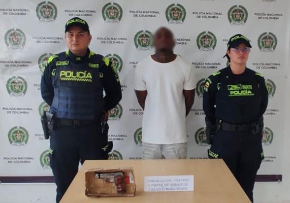 En el barrio el Remanso es capturado con un arma de fuego ilegal