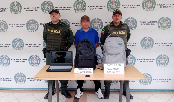 Gracias a la oportuna denuncia y al apoyo de las cámaras de seguridad, fue capturado presunto responsable de hurto