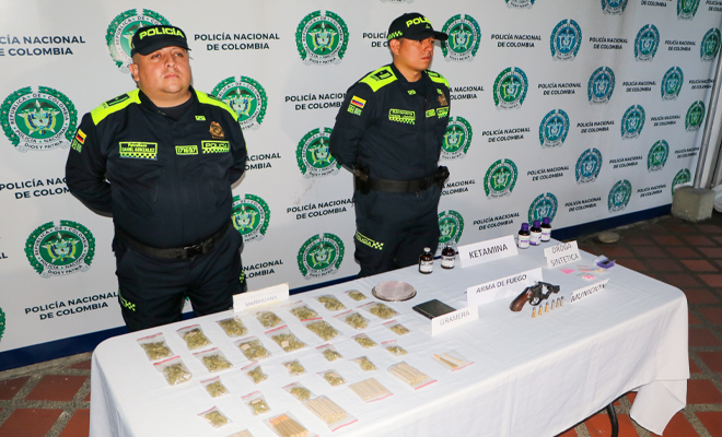 En allanamiento es incautada marihuana y ketamina en el área metropolitana de Pereira