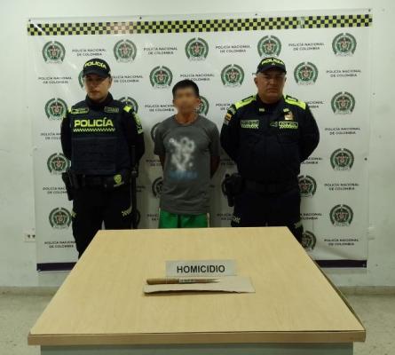 Capturado en flagrancia por el delito de homicidio con arma cortopunzante en la capital risaraldense