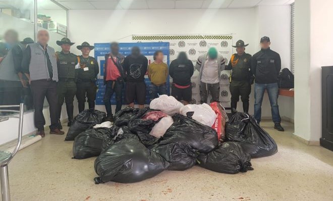 En los operativos adelantados fueron incautados varios kilos de carne