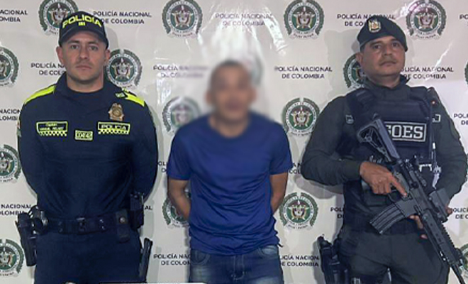 En el barrio Villa Clara es capturada una persona por el delito de porte ilegal de armas de fuego 