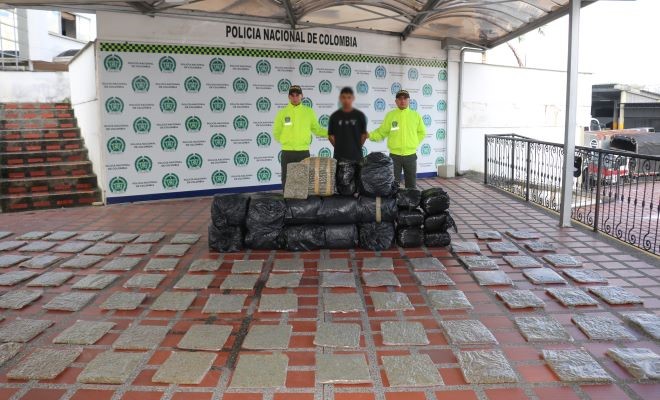 En el municipio de la Virginia al interior de una vivienda son encontrados 213 kilos de marihuana