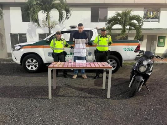 En la vía Pereira – Cerritos es capturado un hombre con varias dosis de tusibi