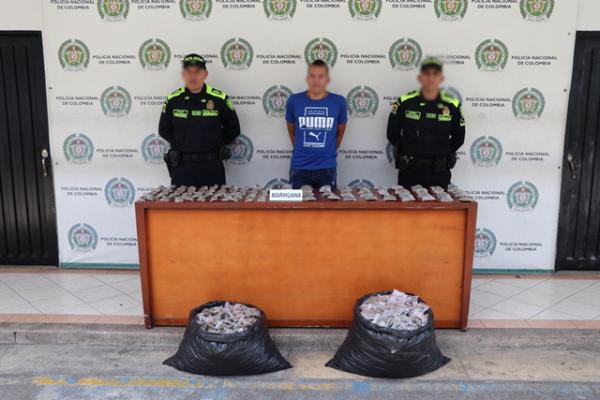 Transportaba aproximadamente 20.000 mil gramos de marihuana