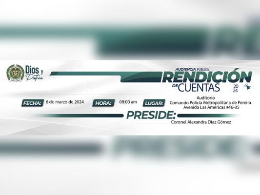 Llevaremos a cabo el 14 de marzo la audiencia pública de rendición de cuentas vigencia 2023   