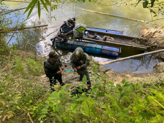 En el operativo adelantado fueron incautados varios elementos, utilizados para afectar el medio ambiente