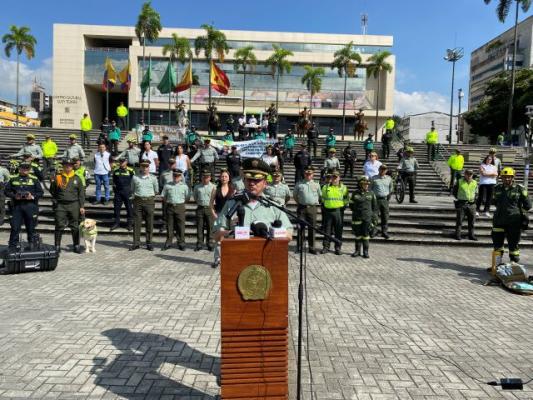 La Policía Nacional garantizará la convivencia y seguridad ciudadana, en el área metropolitana de Pereira