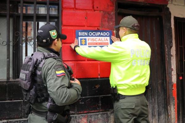 Actividad adelantada, con objeto de extinción de dominio de cinco propiedades 