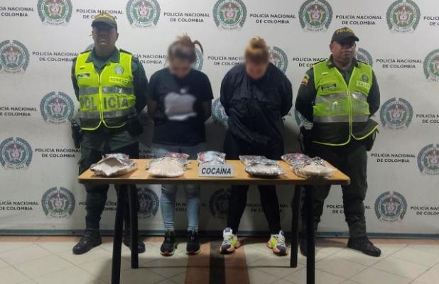 Las sustancias eran transportadas adheridas en el cuerpo de las capturadas