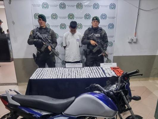 Un adulto y un adolescente transportaban estupefacientes en el corregimiento de Caimalito
