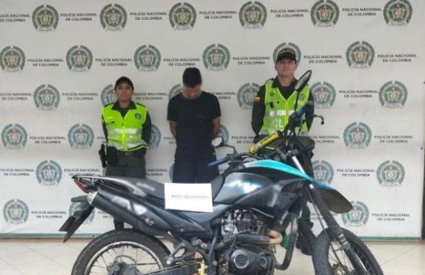 Un hombre es capturado por hurtar una motocicleta en el barrio Consota de la capital risaraldense