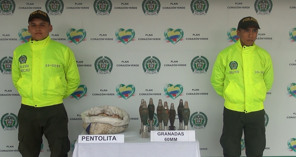 explosivos incautados 