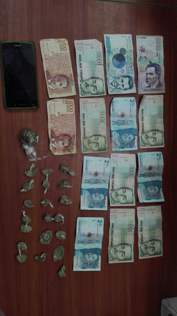  En el sector del Vietnam fue capturado en flagrancia un ciudadano con 23 dosis de marihuana