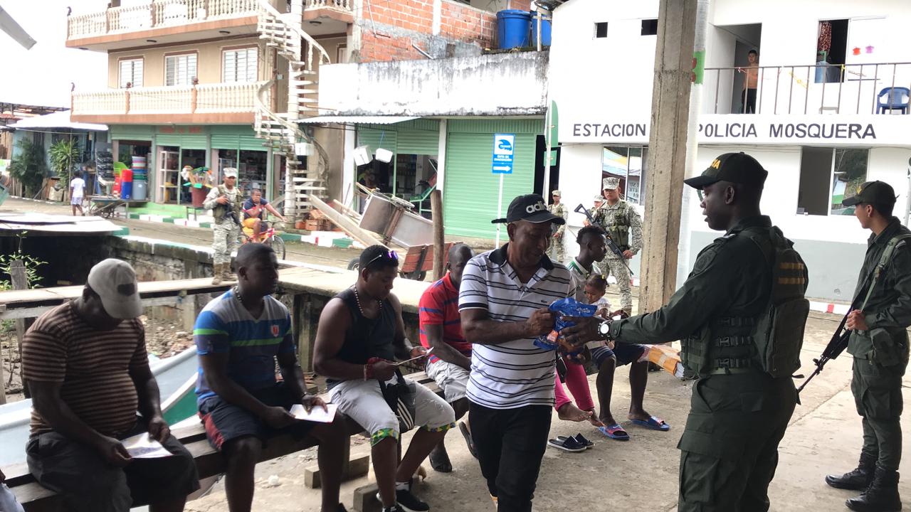 En Mosquera Nariño cambiamos la pólvora por dulces