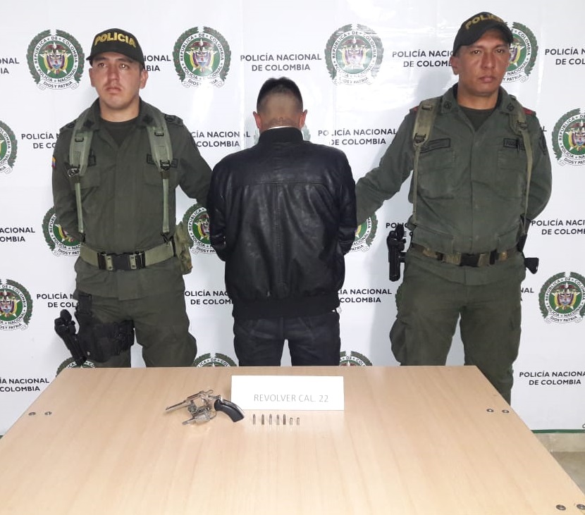 Capturado por el delito de porte  en el municipio de Ipiales