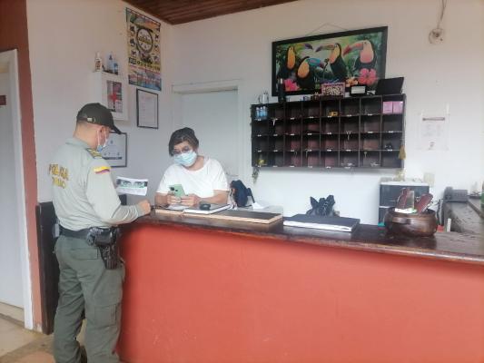 Seccional de Protección y Servicios Especiales adelanta actividades de control en el sector hotelero