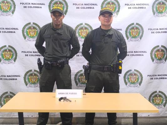 incautación arma de fuego