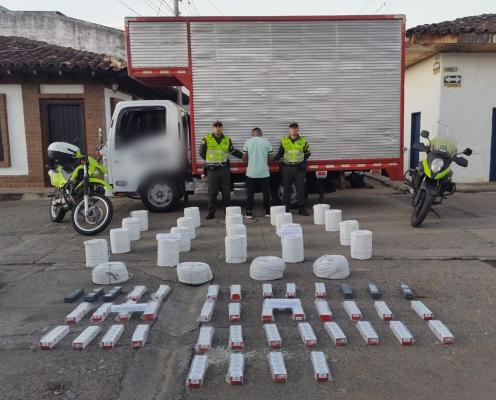 incautación de explosivos en el Norte del Valle