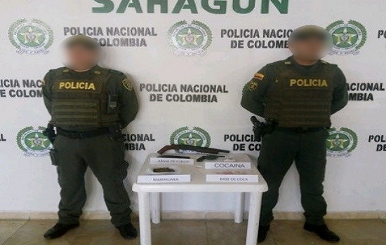 Las acciones policiales se efectuaron en Chinú, Sahagún, San Andrés de Sotavento, Chimá, Planeta Rica, Pueblo Nuevo y Moñitos