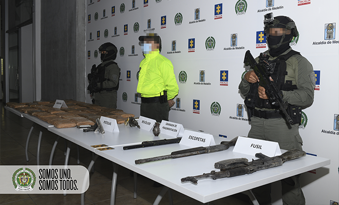 incautación material bélico