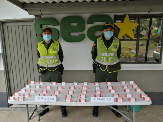 Incautamos 50 cajas de alprazolam transportados bajo la modalidad de encomienda