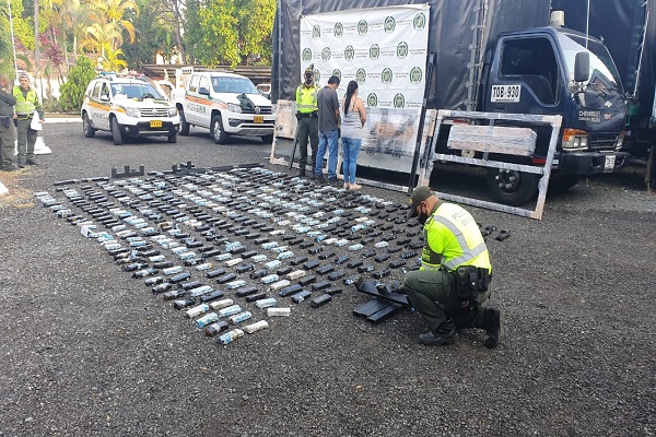 159 kilogramos de marihuana incautada 