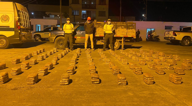Controles en las vías del departamento permiten la incautación de 260 kilos de marihuana