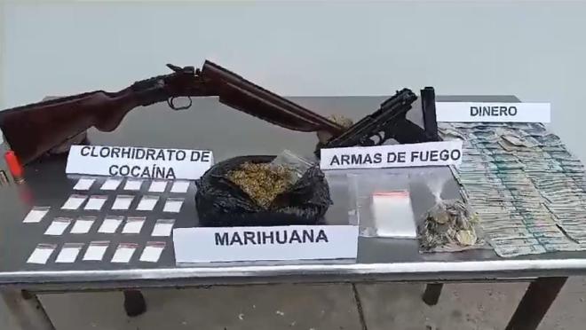 Mediante diligencia de allanamiento se logra la incautación de armas de juego. 