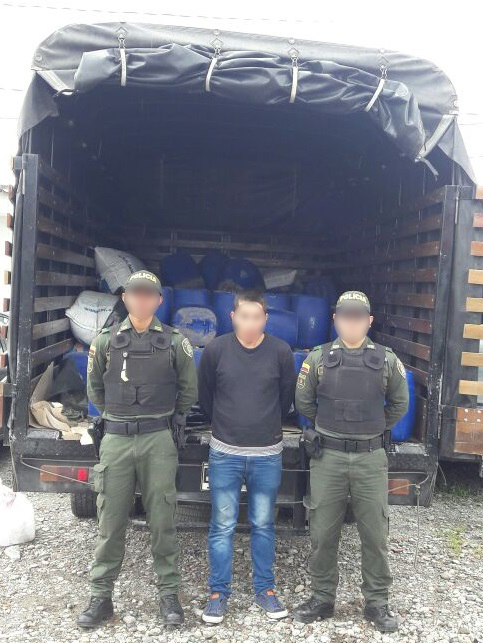 La captura del ciudadano  fue realizada por parte de uniformados de la Subestación de Policía de Puracé,