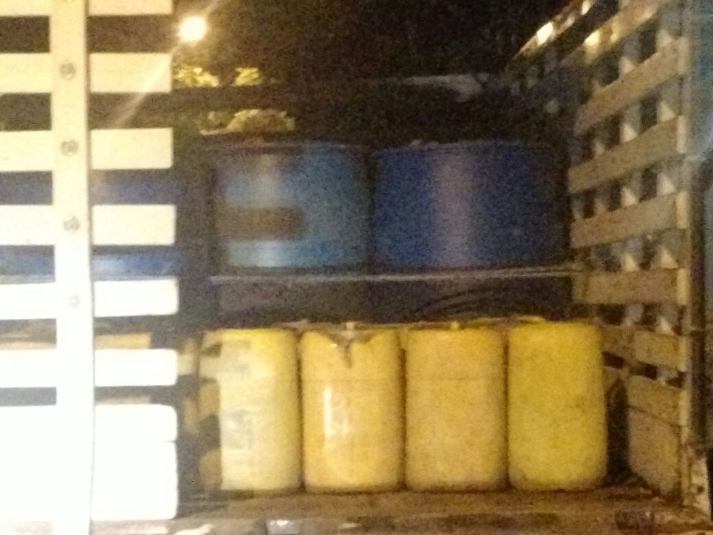 Vehiculo en que transportaban 1320 gls de gasolina