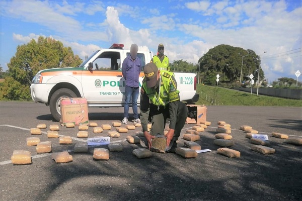 218 kilogramos de marihuana fueron incautados en cuatro procedimientos 