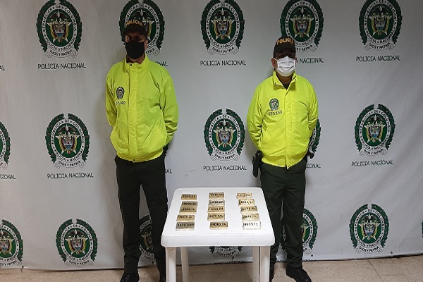 Incautación de 15 kilogramos de oro