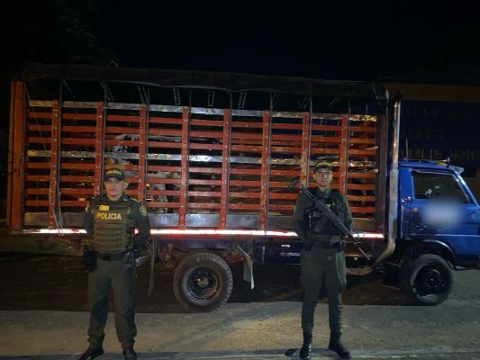 Incautación en área rural del municipio de San Juan de Arama