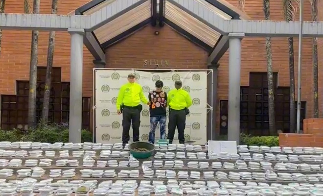 Incautación gran cantidad de estupefacientes en la comuna 9 de Medellín 