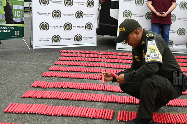  Gran cantidad de explosivos fueron incautados por las autoridades