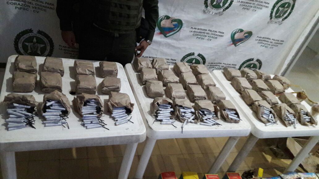 El material incautado tiene un valor de nueve millones de pesos