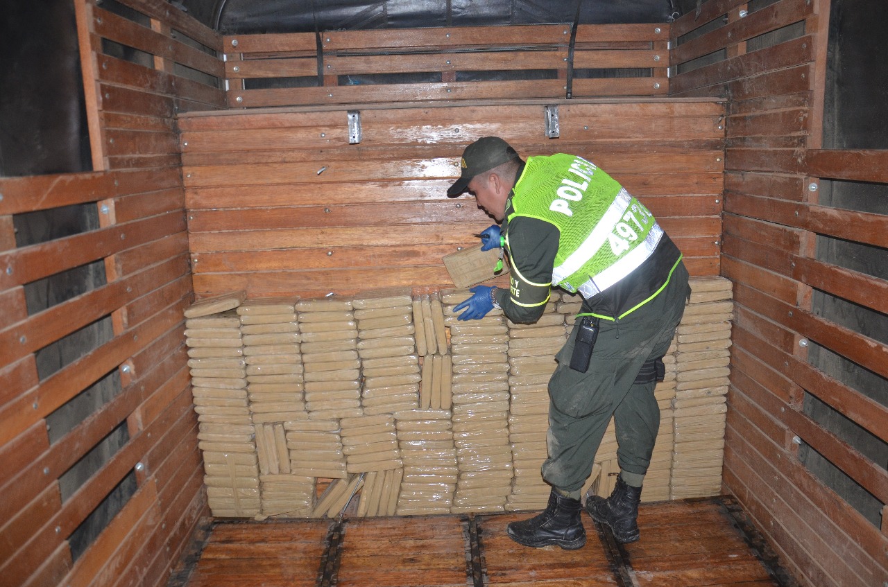219 paquetes de marihuana incautados por la Policía en Putumayo