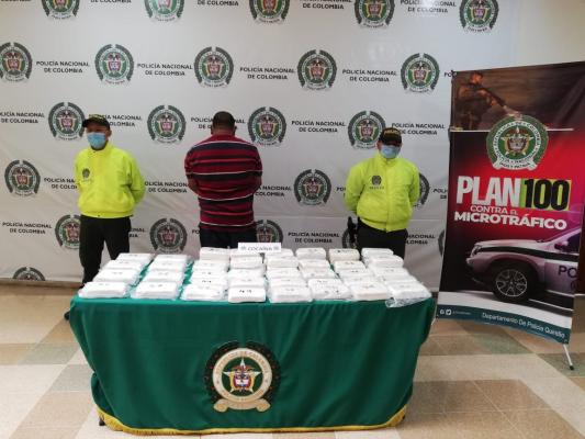 Sujeto fue capturado con estupefacientes.