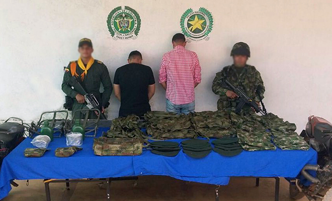 En-el Meta-la Policía Nacional-incautó-material-de-uso-privativo-de-las-Fuerzas Militares