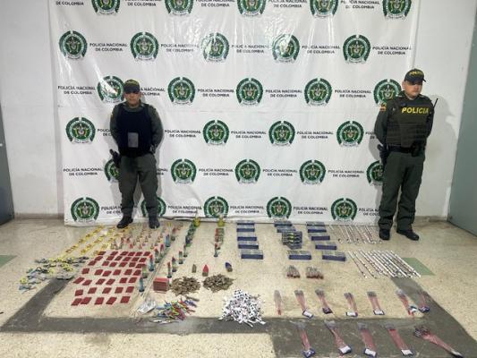 Incautamos en noche de velitas 280kg de pólvora