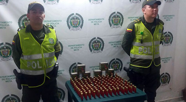 Cae munición-que iba con destino a los grupos armados organizados-policía meta
