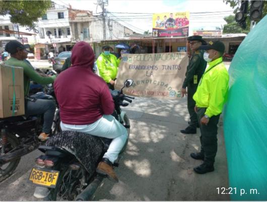 Intervenciones en vias principales cerca al parque las Américas