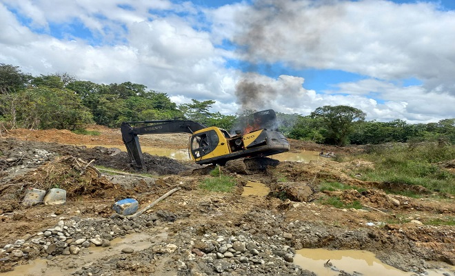 Intervenimos doce entables mineros en los municipios de Santa Rita de Iró y el Cantón de San Pablo 