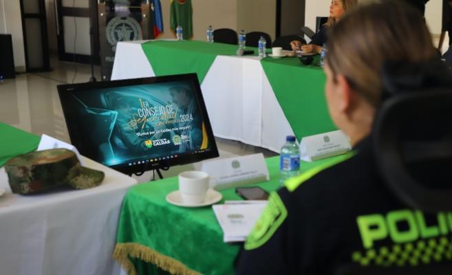 La Policía del departamento acompañó el “primer consejo de seguridad y convivencia del 2024 liderado por la gobernación de Caldas”