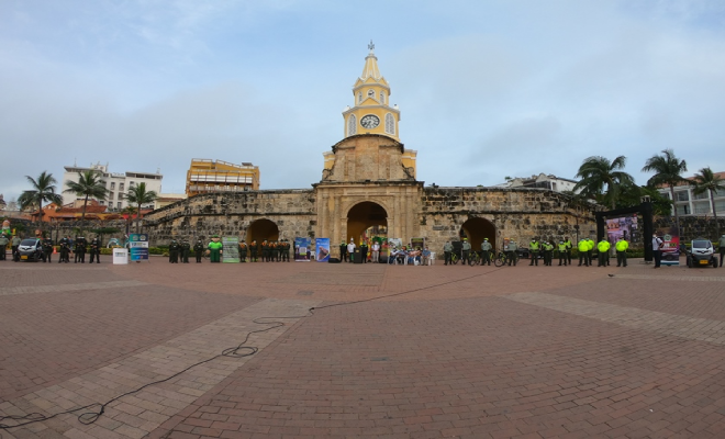 Torre del reloj en cartagena 