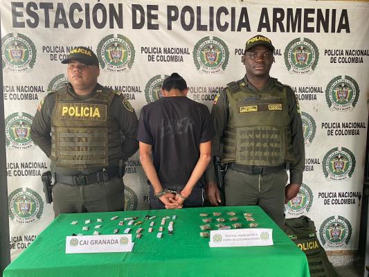 Fue capturado un sujeto de 27 años de edad.