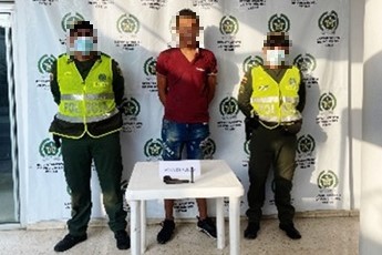 Lo capturamos con revolver sin permiso para porte o tenencia